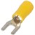 Изолированный вилочный наконечник 0.5-1.5 кв.мм, желтый, 100шт, e.terminal.stand.sv.1,25.5.yellow Enext - фото 116095