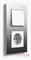 Выключатель stainless steel, Gira Esprit - фото 31817