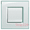Рамка прямоугольная, 1 пост, цвет Kristall - фото 34088