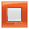 Рамка прямоугольная, 1 пост, цвет Оранжевый - фото 34107