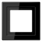 Рамка 1 пост, черный, Jung LS Design (пластик) LSD981SW - фото 68623