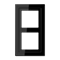 Рамка 2 поста, черный, Jung LS Design (пластик) LSD982SW - фото 68624