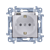 Розетка IP44 с прозрачной крышкой, белый, SIMON10 - фото 88155