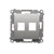 Розетка информационная 2xRJ45 Keystone, с суппортом, серебро, SIMON54 - фото 89197