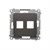 Розетка информационная 2xRJ45 Keystone, с суппортом, коричневый, SIMON54 - фото 89673