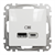 Розетка USB тип A+C 2,4A, белый, Sedna Design - фото 95969
